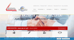 Desktop Screenshot of akzepta.com